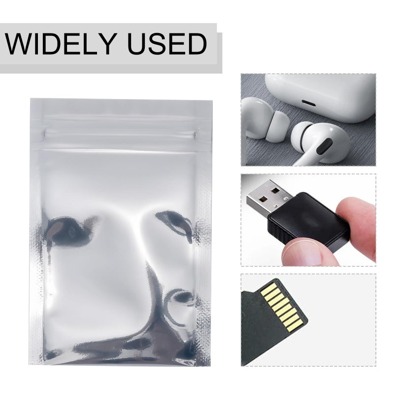 Ellbest 200pcs 2.36x3.54 inch Anti Static Bag Antistatic Resealable Bag for SSD HDD and Other Electronic Devices - Image 5